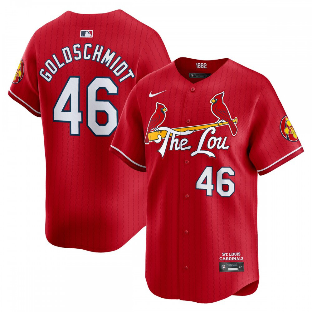 Paul Goldschmidt St. Louis Cardinals 2024 City Connect Limited Player Jersey - Red-Pro Kit Vault | Brand New 26/27 Sports Jerseys